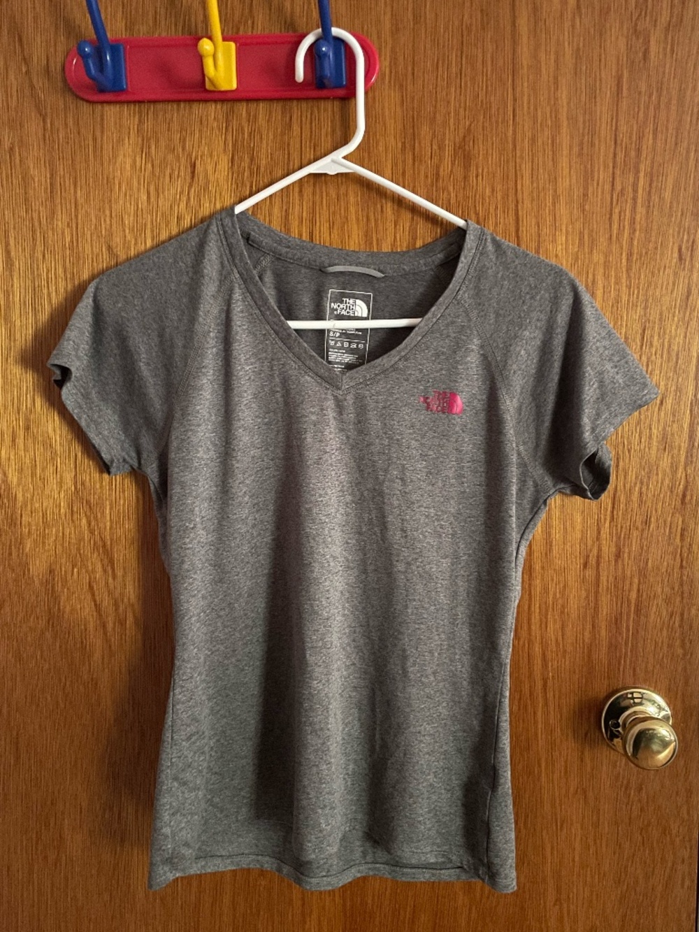 The North Face grey V neck
